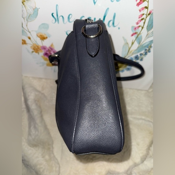 Coach Perry Slim Briefcase in Dark Blue - Picture 13 of 14